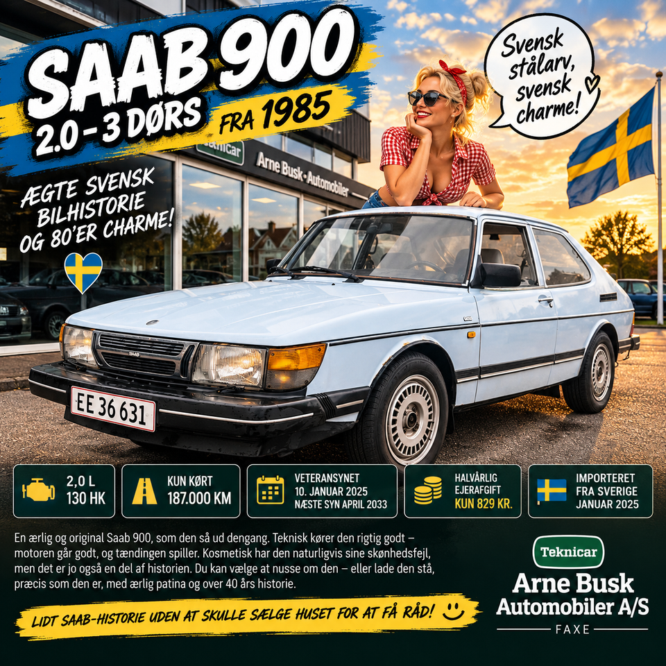 Saab 900 2,0  3d