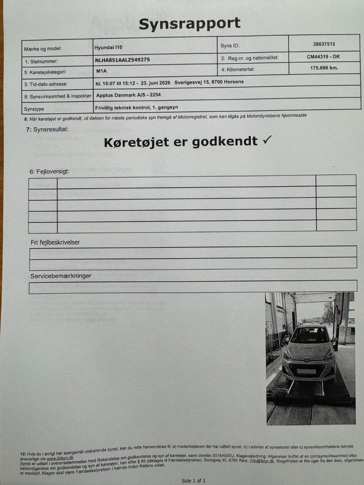 Hyundai i10 1,0 Go Clim Eco Sun 5d