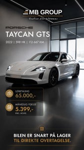 Porsche Taycan GTS, modelår 2022, 112,700 km