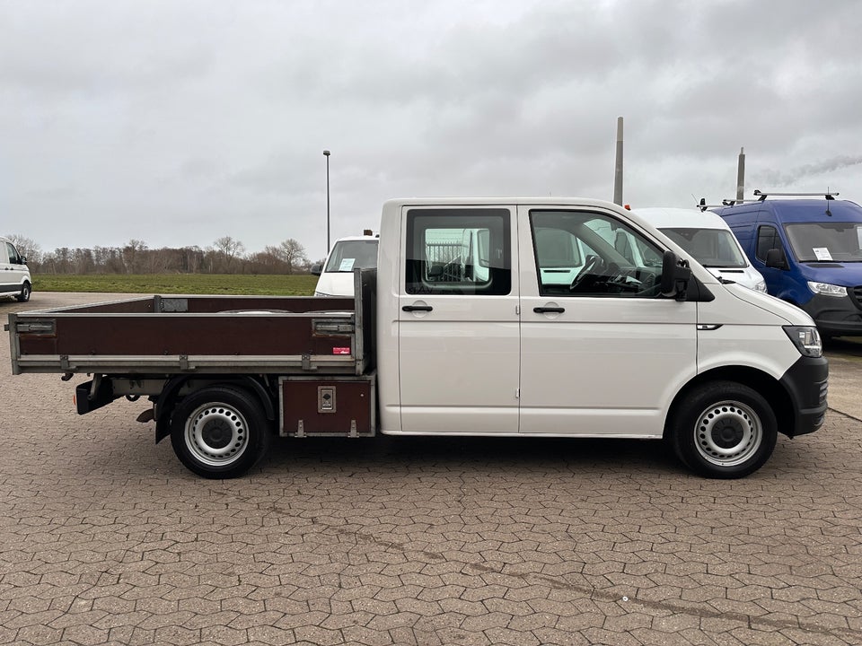VW Transporter 2,0 TDi 150 Mandskabsvogn m/lad DSG