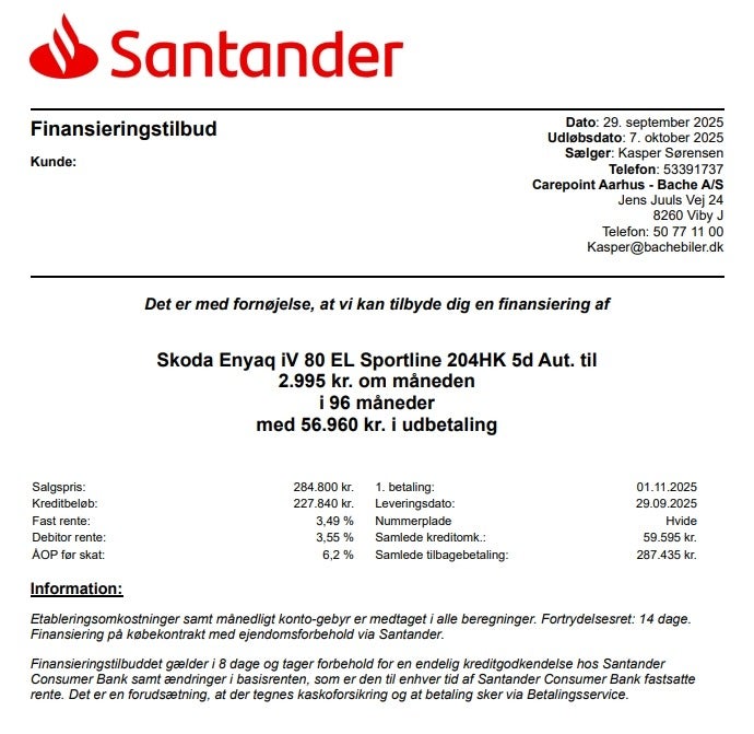 Skoda Enyaq 80 iV Sportline 5d