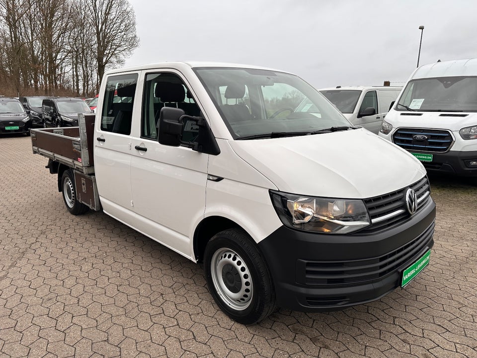 VW Transporter 2,0 TDi 150 Mandskabsvogn m/lad DSG
