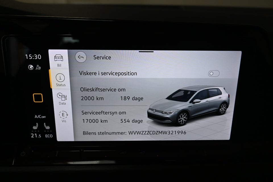 VW Golf VIII 1,4 eHybrid DSG 5d