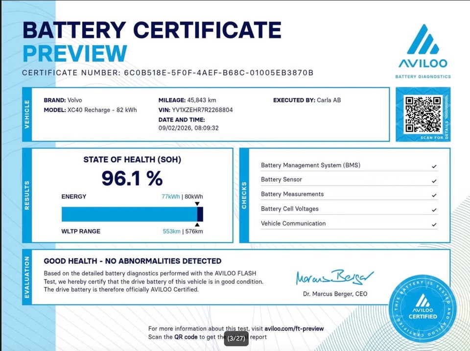 Volvo XC40 ReCharge Extended Range Plus 5d