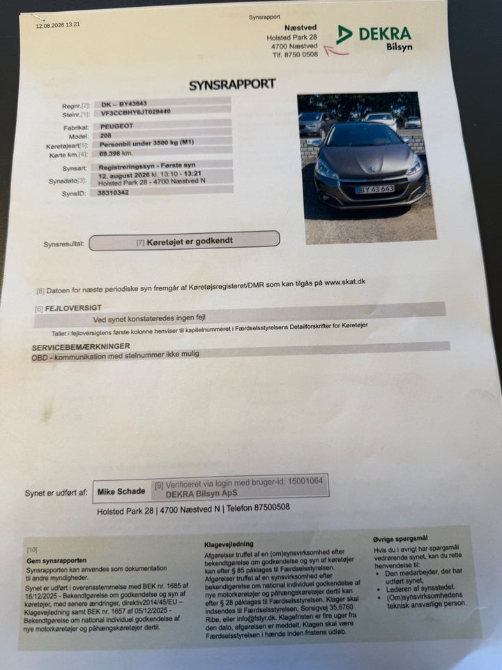 Peugeot 208 1,6 BlueHDi 100 Selection Sky 5d