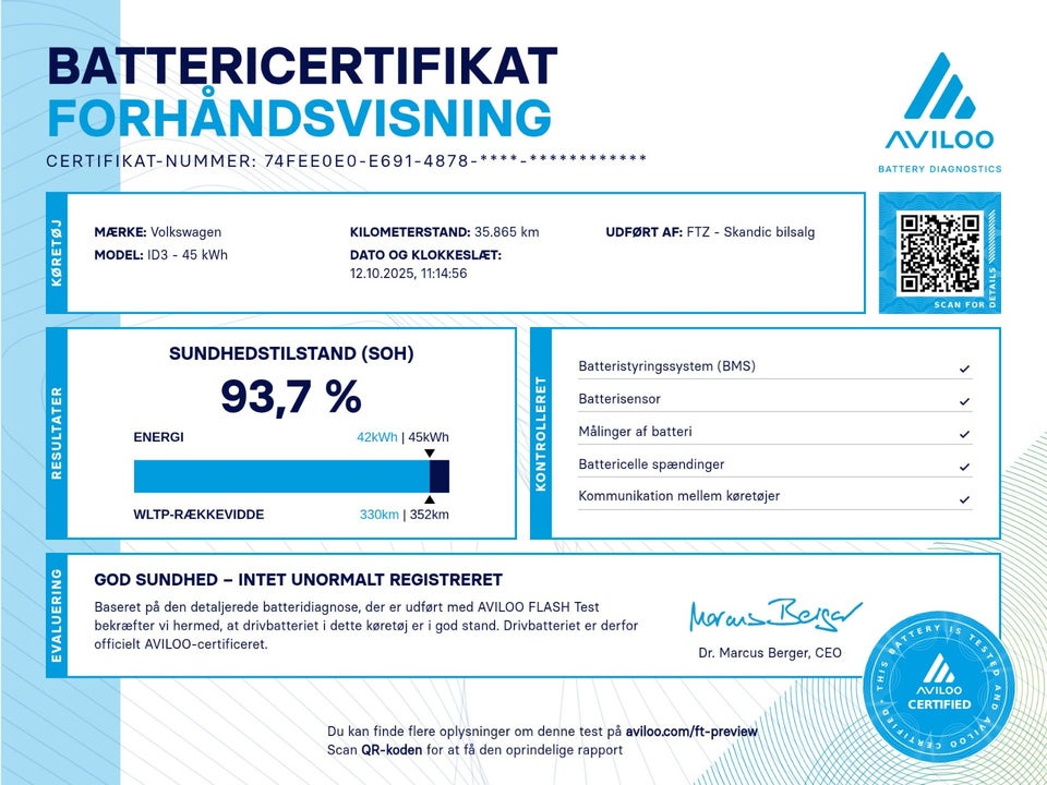 VW ID.3 45 Pure Performance 5d
