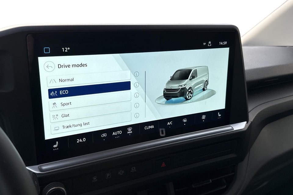 VW e-Transporter Comfort Kassevogn LWB