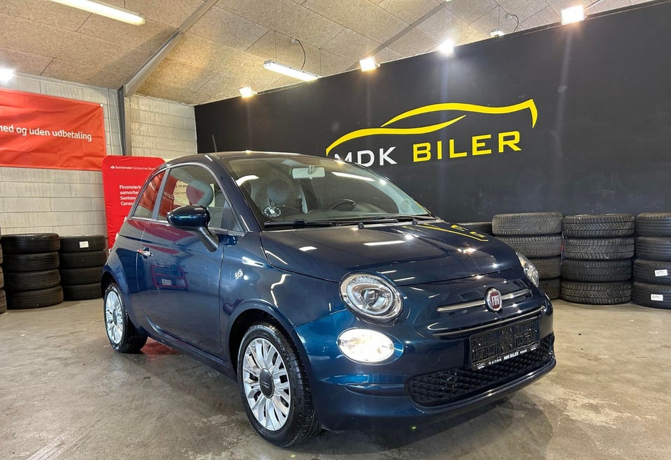 Fiat 500 0,9 TwinAir 80 Beauty Blue 3d