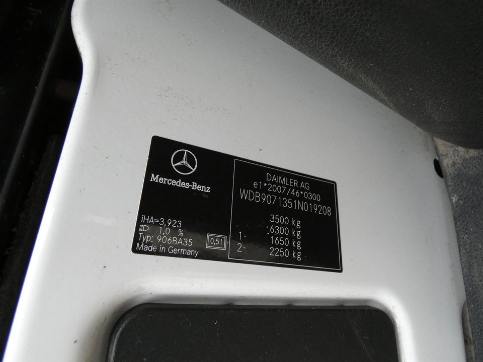 Mercedes Sprinter 316 2,2 CDi A3 Alukasse m/lift aut. RWD