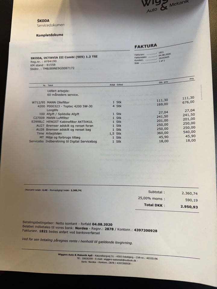 Skoda Octavia 1,2 TSi 110 Style Combi 5d