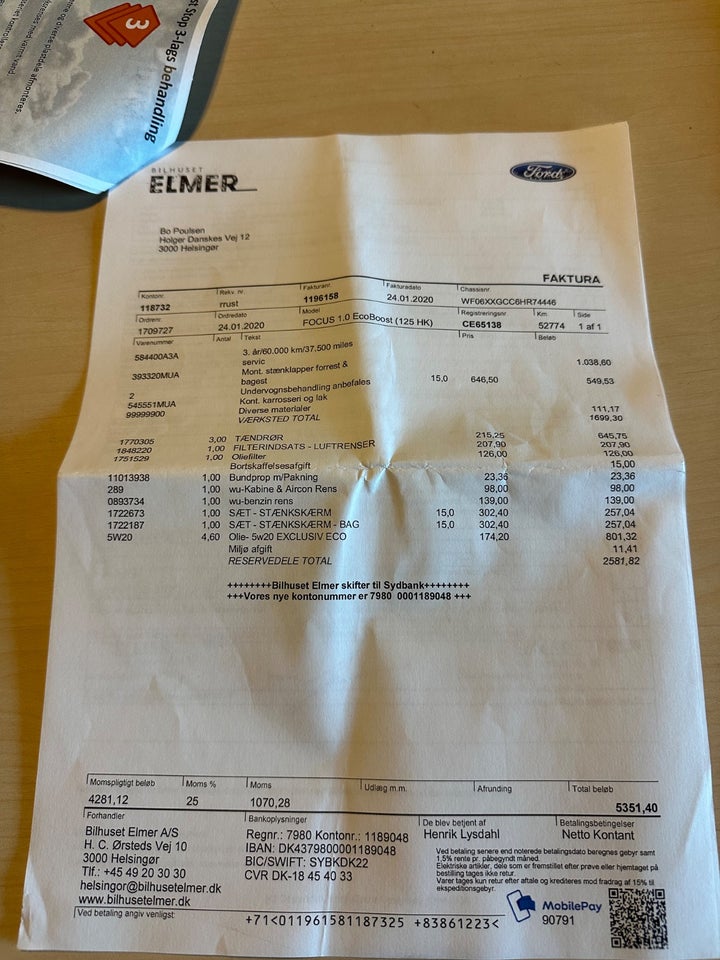 Ford Focus 1,0 SCTi 125 Titanium stc. 5d