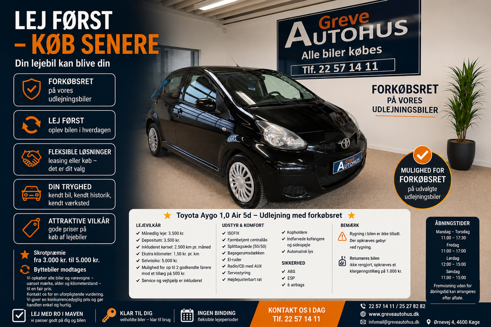 Toyota Aygo 1,0 Air+ 5d