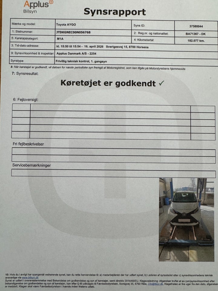 Toyota Aygo 1,0 VVT-i x-play 5d