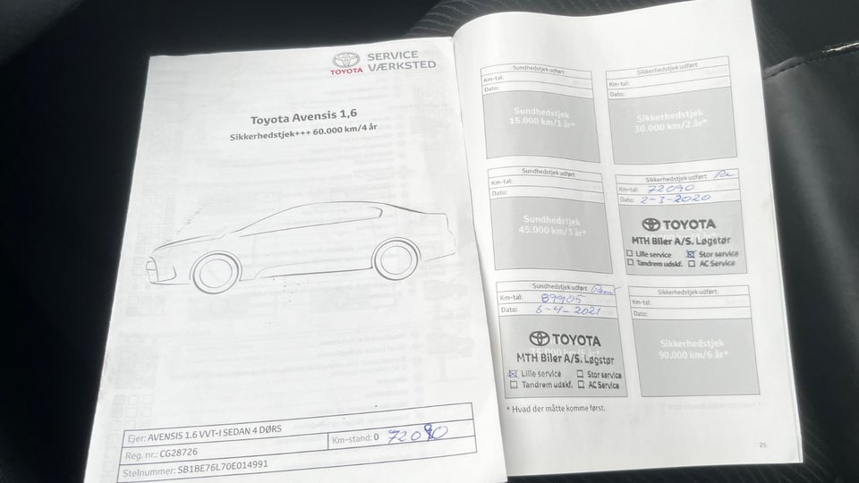 Toyota Avensis 1,6 VVT-i T1 4d