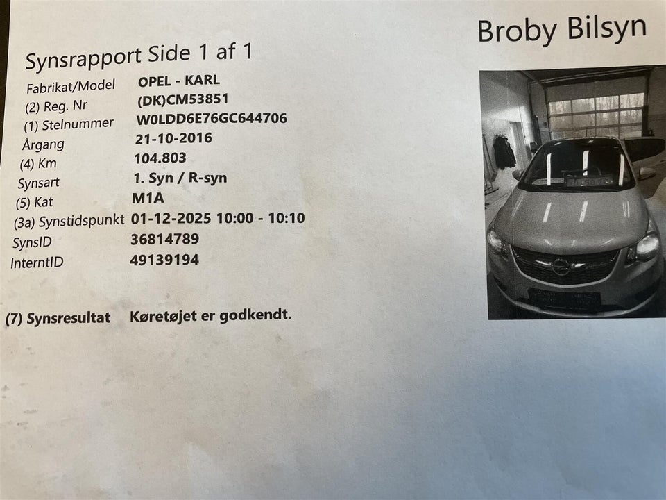 Opel Karl 1,0 Enjoy 5d