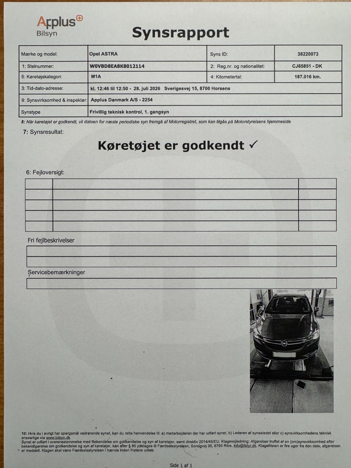 Opel Astra 1,0 T 105 Enjoy Sports Tourer 5d