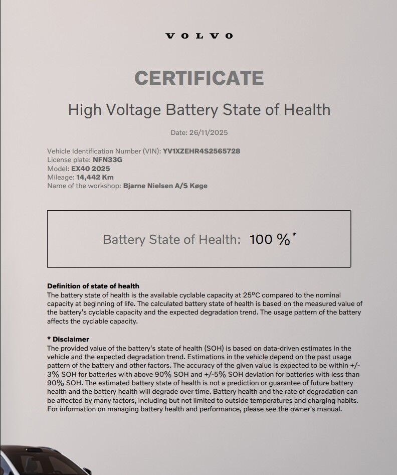 Volvo EX40 Extended Range Ultra 5d