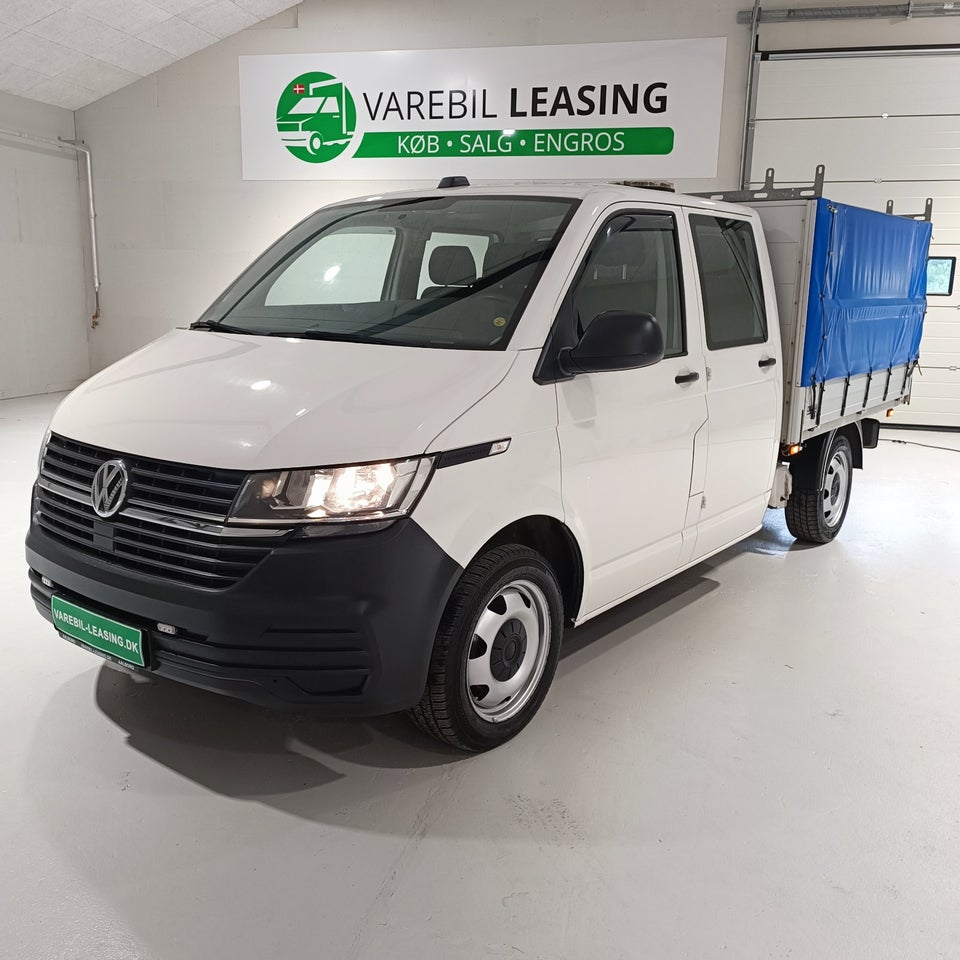 VW Transporter 2,0 TDi 150 Mandskabsvogn m/lad 4d