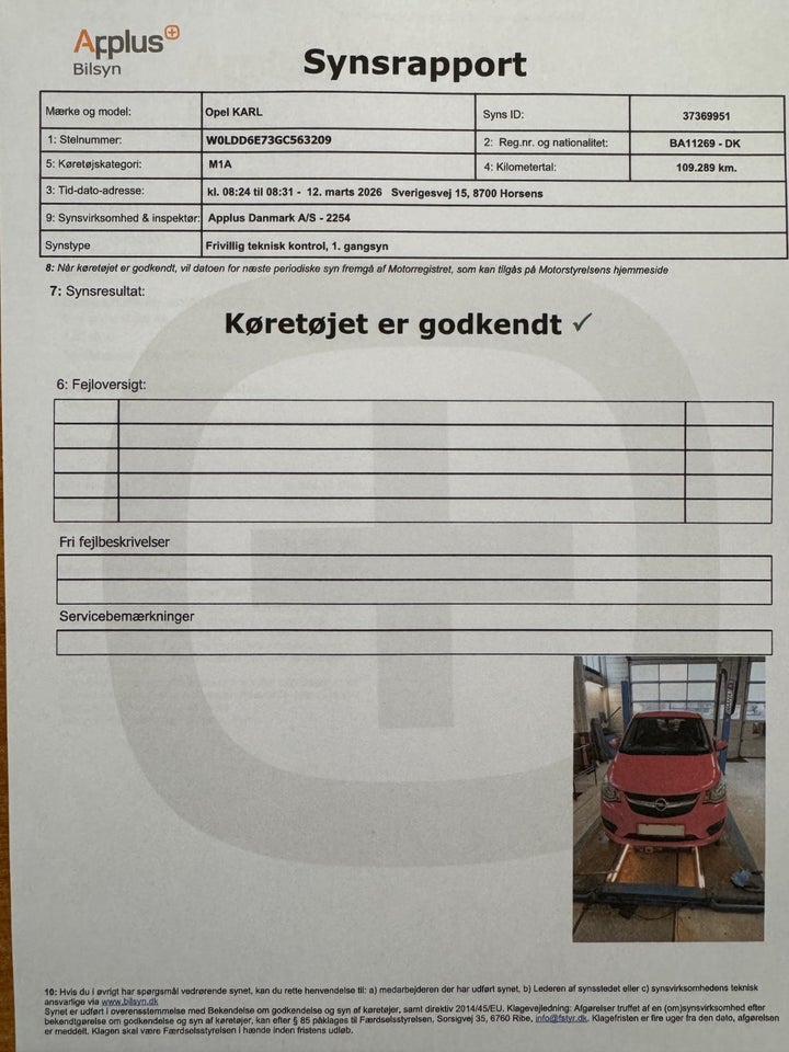 Opel Karl 1,0 Enjoy 5d