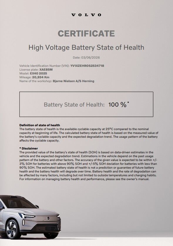 Volvo EX40 Extended Range Ultra 5d