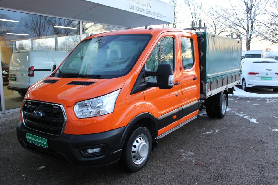 Ford Transit 470 L4 Chassis 2,0 TDCi 170 Mandskabsvogn m/lad RWD