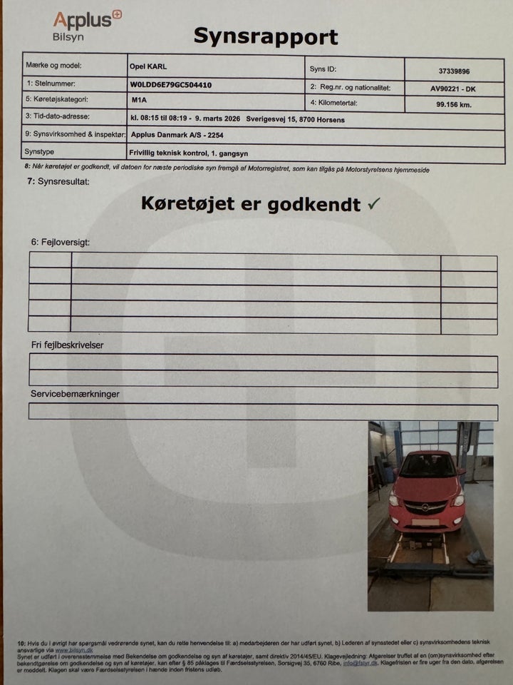 Opel Karl 1,0 Enjoy 5d