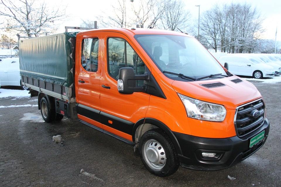 Ford Transit 470 L4 Chassis 2,0 TDCi 170 Mandskabsvogn m/lad RWD