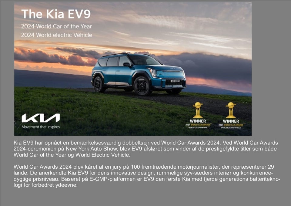 Kia EV9 Long Range Premium RWD 5d