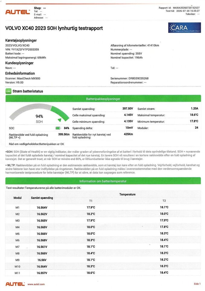 Volvo XC40 P6 ReCharge Core 5d
