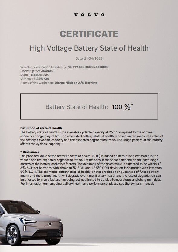 Volvo EX40 Extended Range Ultra Black Edition 5d