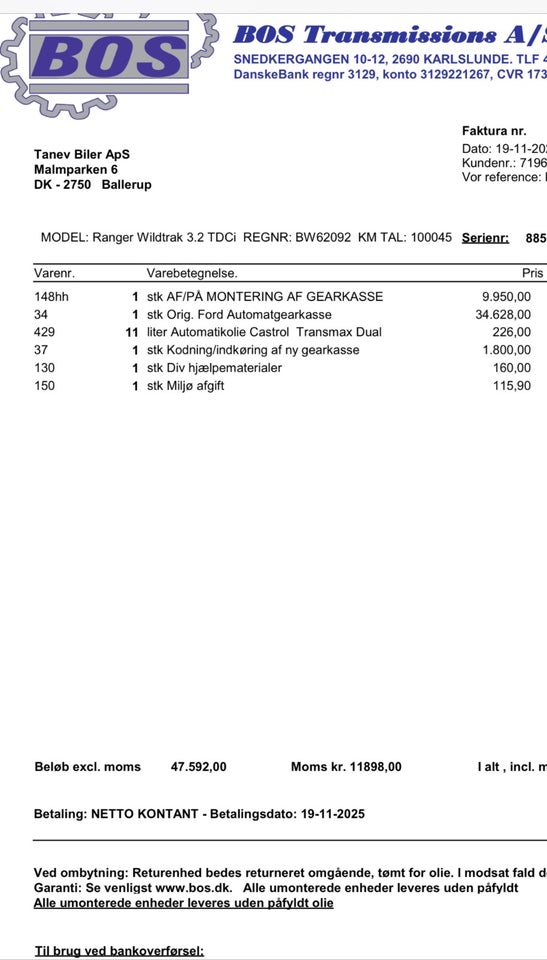 Ford Ranger 3,2 TDCi Db.Kab Wildtrak aut. 4x4 4d