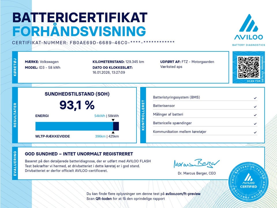VW ID.3 58 1ST Pro Performance Max 5d