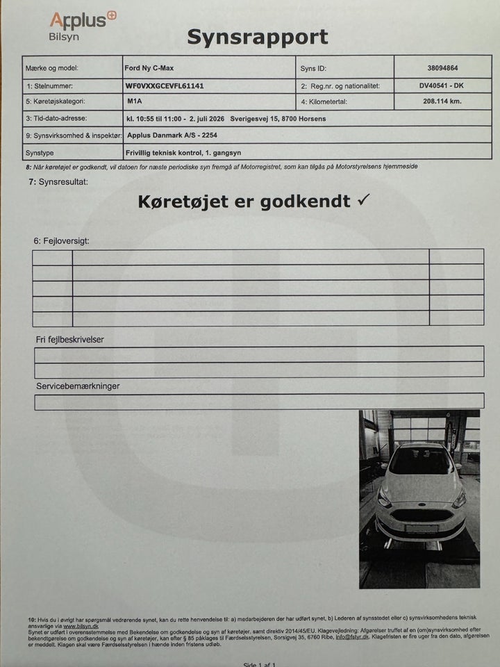 Ford C-MAX 1,0 SCTi 100 Trend 5d