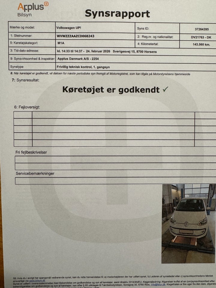 VW Up! 1,0 60 Move Up! 3d