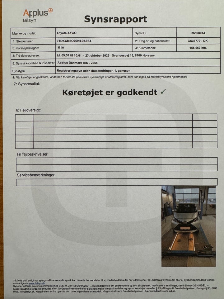 Toyota Aygo 1,0 VVT-i x-play 5d