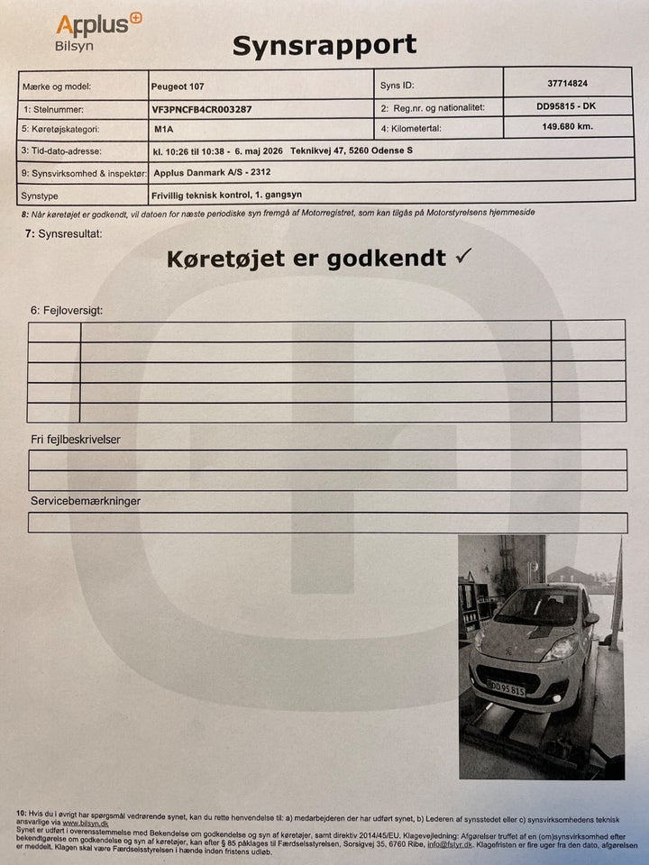 Peugeot 107 1,0 Sportium 5d