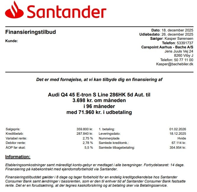 Audi Q4 e-tron 45 edition S-line 5d