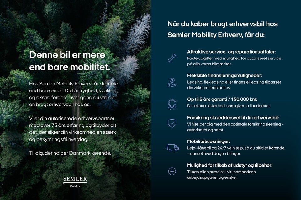 VW Transporter 2,0 TDi 150 Comfort Kassevogn aut. SWB