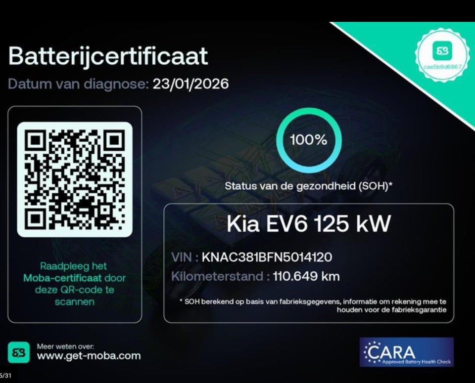 Kia EV6 58 Standard Range Upgrade 5d