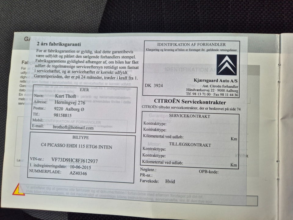 Citroën C4 Picasso 1,6 e-HDi 115 Intensive ETG6 5d