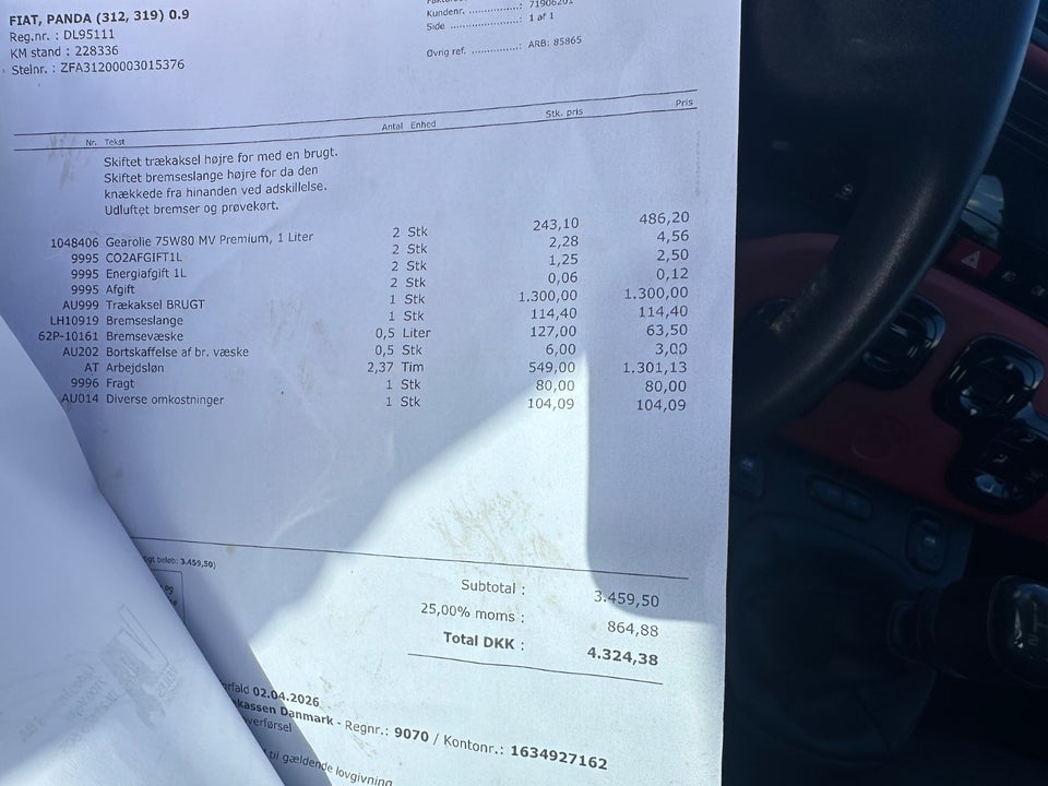 Fiat Panda 0,9 TwinAir 85 Lounge 5d