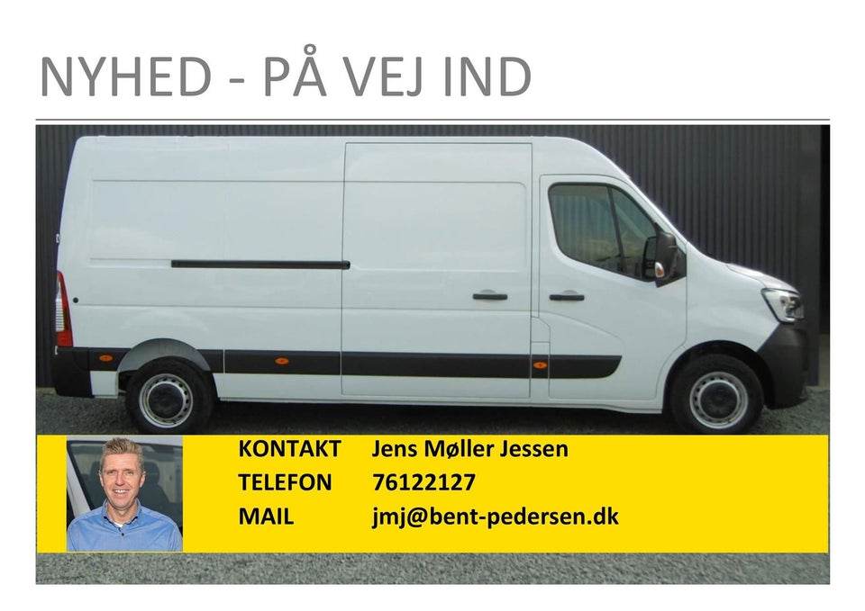 Renault Master IV T35 2,3 dCi 150 L3H2 Kassevogn