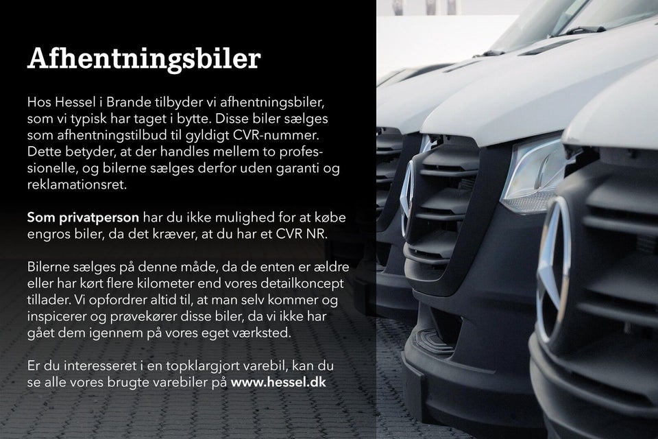 Mercedes Vito 114 2,0 CDi Kassevogn aut. L RWD