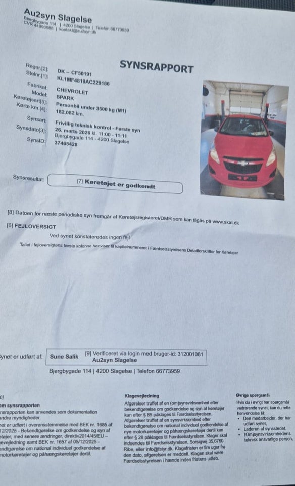 Chevrolet Spark 1,0 L 5d