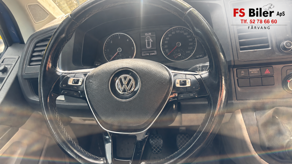 VW Transporter 2,0 TDi 102 Kassevogn lang