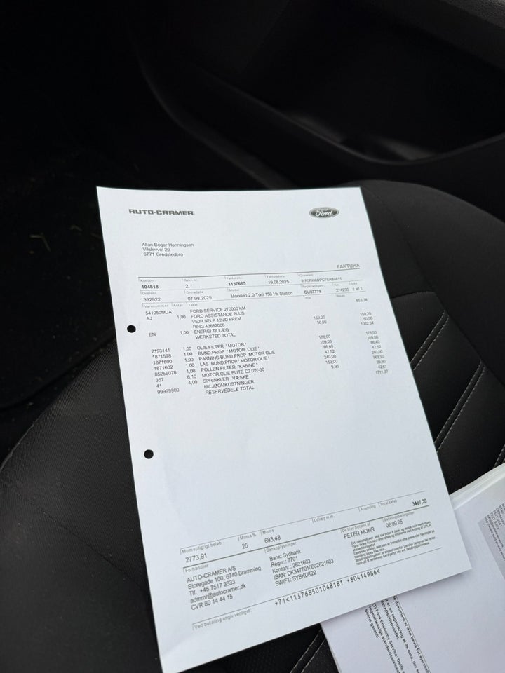 Ford Mondeo 2,0 TDCi 150 Business stc. 5d