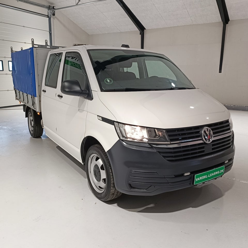 VW Transporter 2,0 TDi 150 Mandskabsvogn m/lad 4d