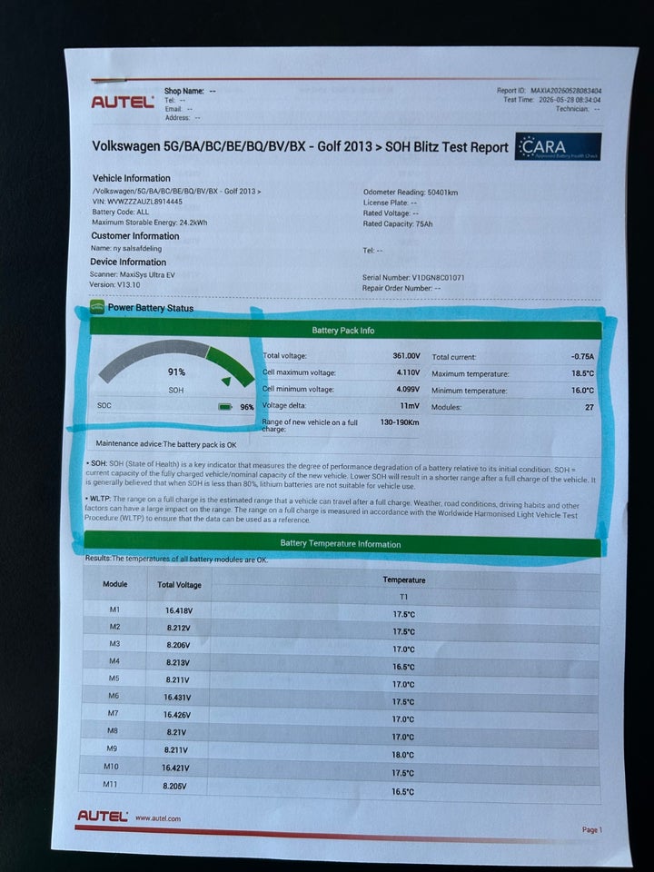 VW e-Golf VII Comfortline 5d