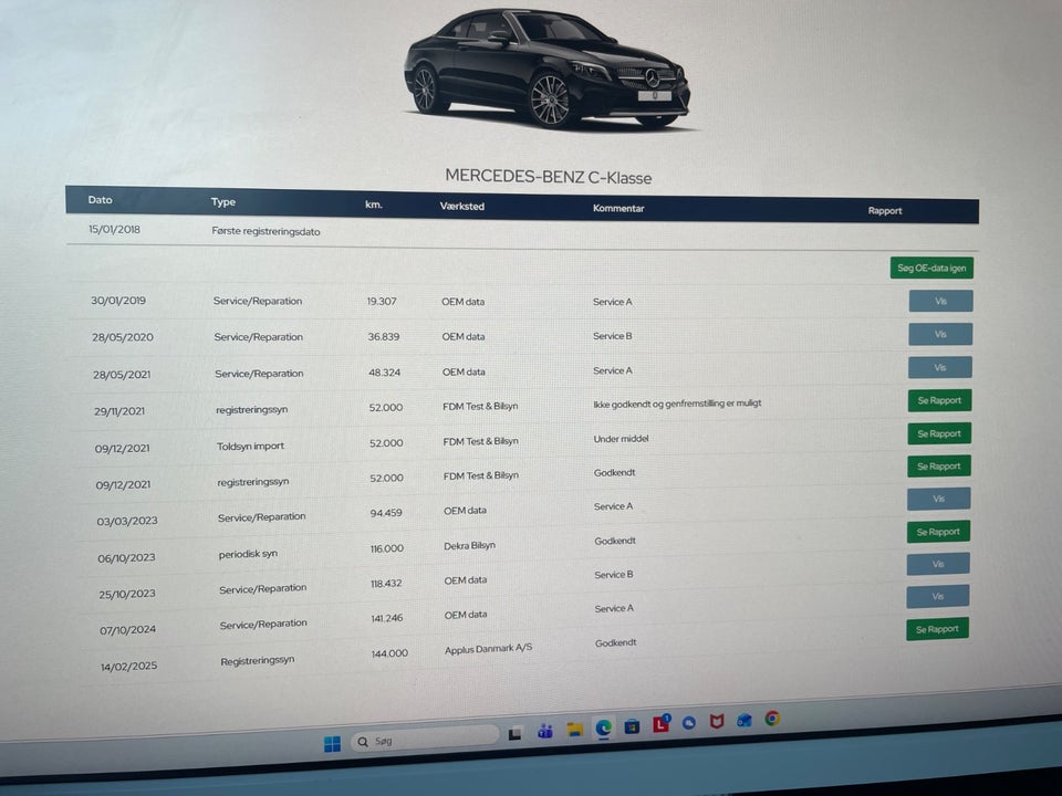 Mercedes C220 d 2,2 Avantgarde aut. 4d