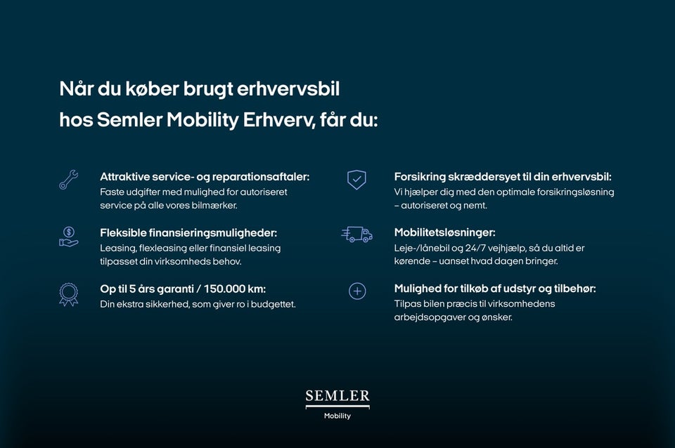 VW Transporter 2,0 TDi 150 Comfort Kassevogn aut. SWB